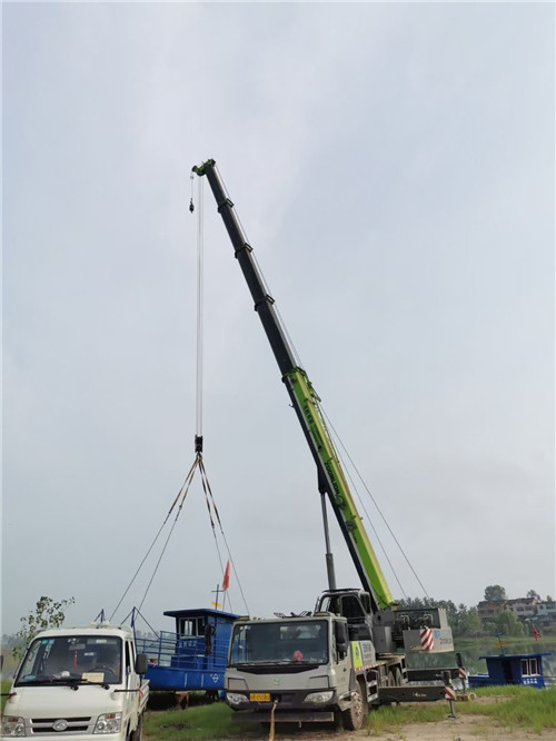 沈丘县桥梁建设吊装案例